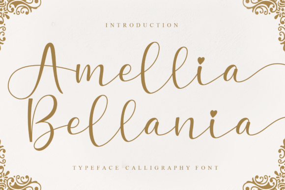 Amellia Bellania Font for Elegant Campaign Design