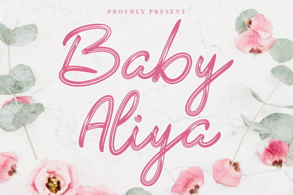 Baby Aliya: A Flowing Script Handwritten Font for Editors