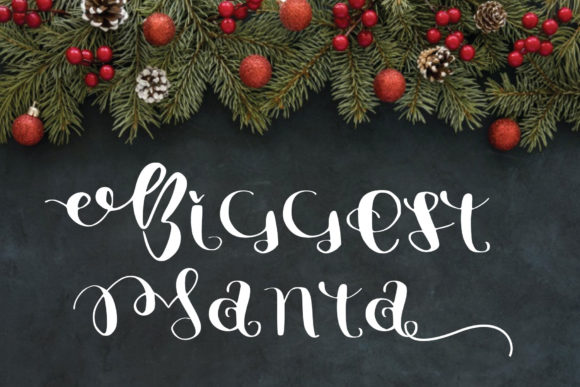 Biggest Santa: The Premium Handwritten Typeface