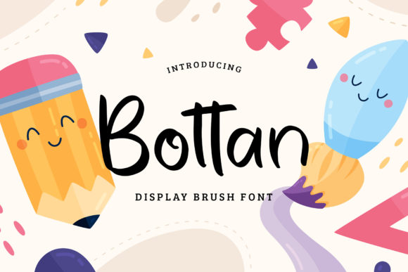Bottan: A Brushed Script Font for Digital Branding