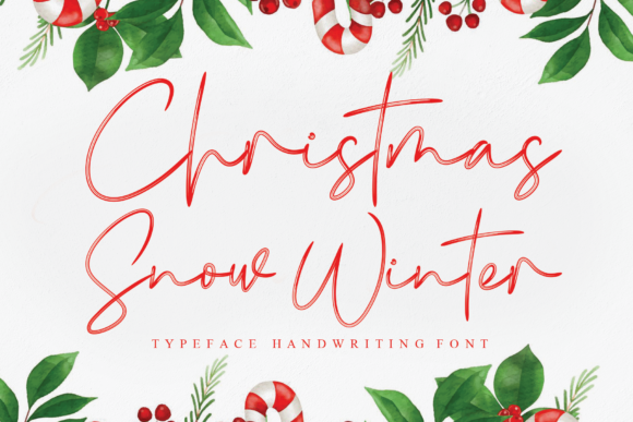Christmas Snow Winter Font for Makers