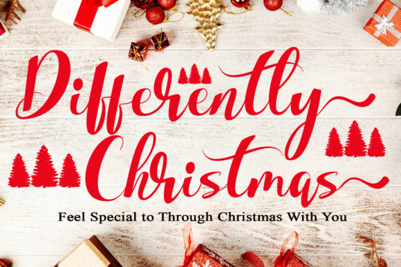 Differently Christmas Font for Web Design