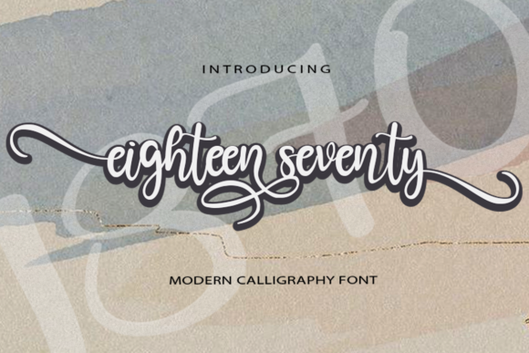Eighteen Seventy: A Romantic Script Typeface for Editorial Design