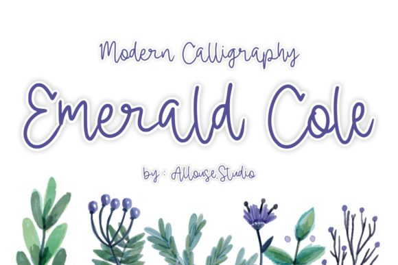 Emerald Cole: A Delicate Script Handwritten Font