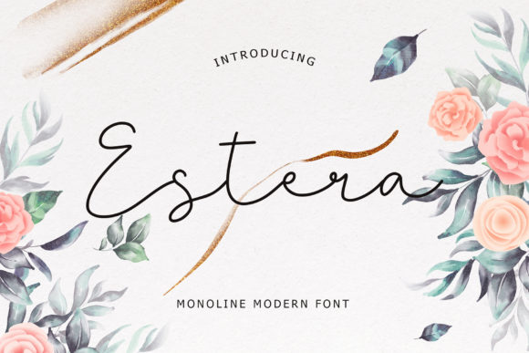 Estera: A Dreamy Script Handwritten Font for Editorial Design