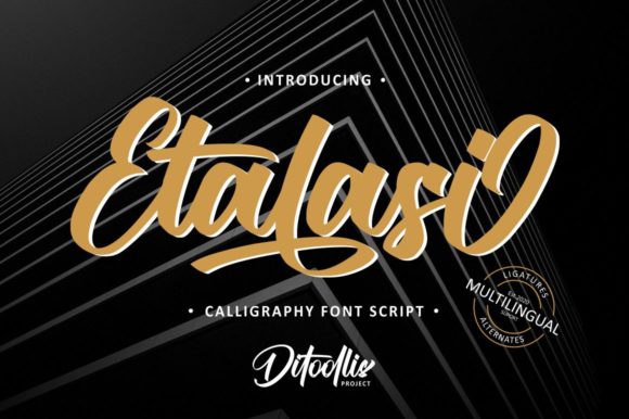 Etalasi: A Bold Script Font for Makers