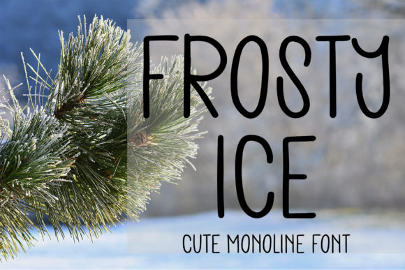 Frosty Ice Font Review for Digital Campaigns