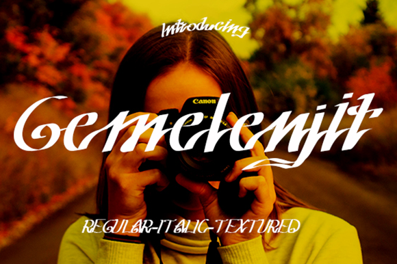 Gemelenjit: A Script Handwritten Font for Makers