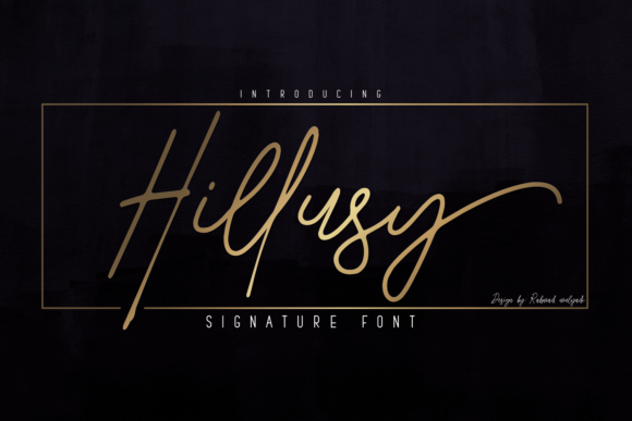 Hillusy: A Sweet Script Font for Makers