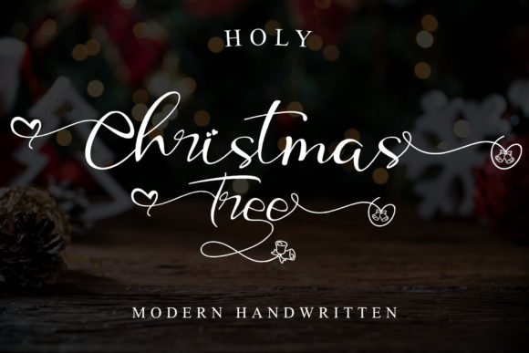 Holy Christmas Tree Font for Holiday Campaigns