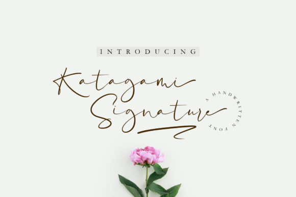 Katagami Signature: Elegant Script for Crafters