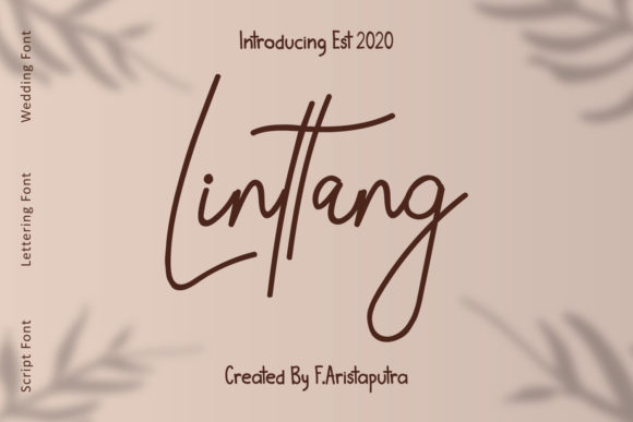 Linttang: An Elegant Handwritten Font for Editorial Design