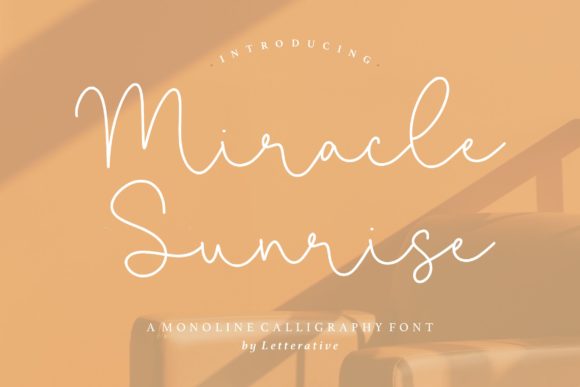 Miracle Sunrise Font for Elegant Handmade Branding
