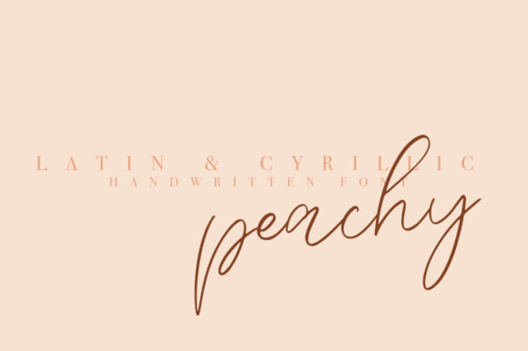 Peachy: A Thin Script Font for Editorial Design