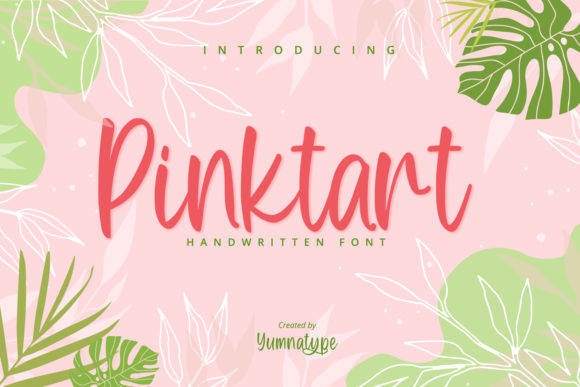 Pinktart: A Handwritten Font for Authentic Branding