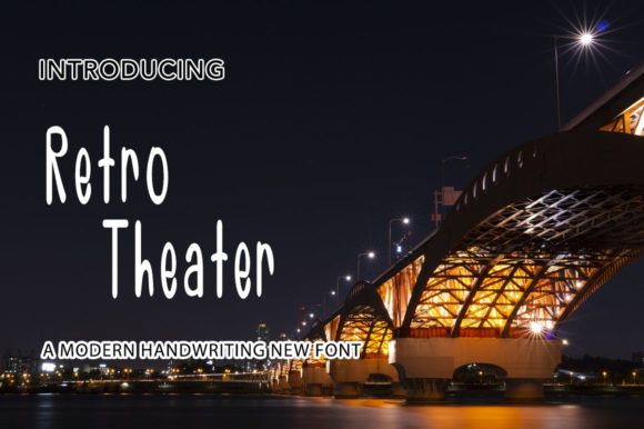 Retro Theater Font for Branding and Design