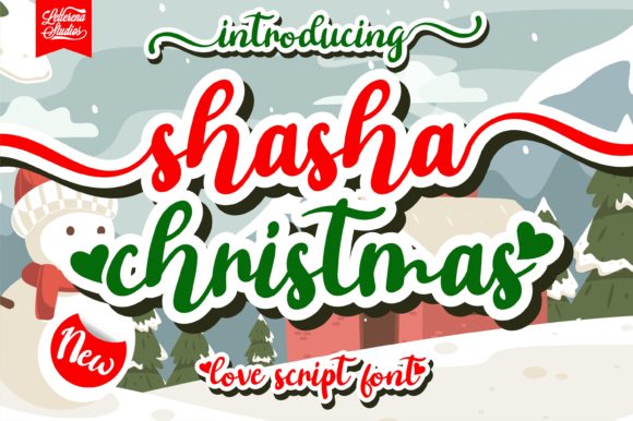 Shasha Christmas: An Elegant Handwritten Typeface