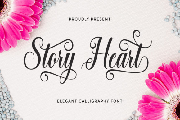 Story Heart Typeface for Elegant Editorial Design