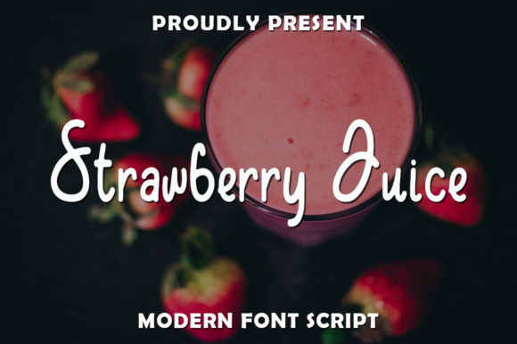 Strawberry Juice Typeface for Creative Branding