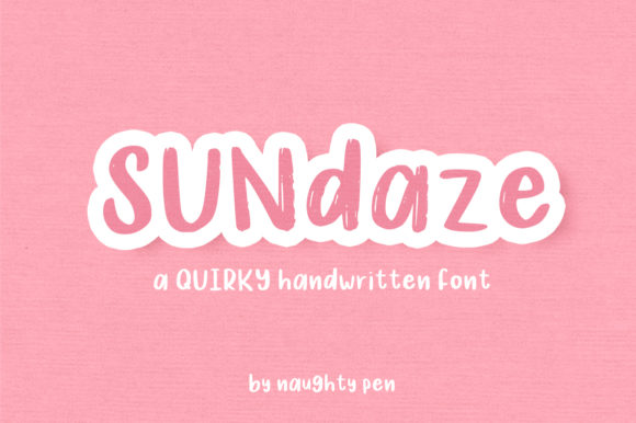 Sundaze: The Quirky Handwritten Font for Crafters