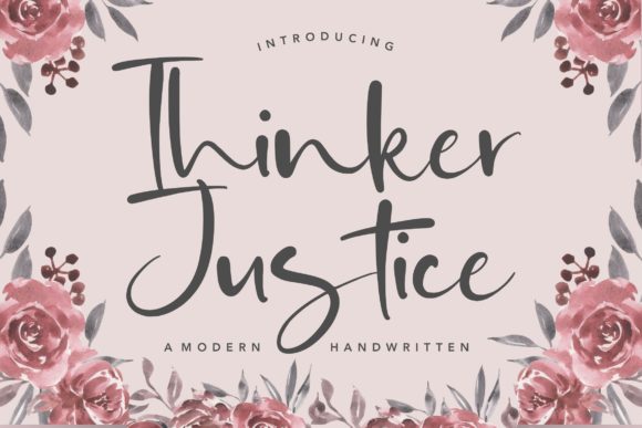 Thinker Justice Font for Modern Branding
