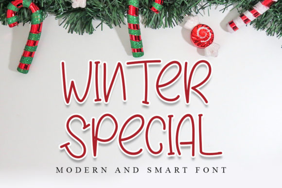 Winter Special Font for Handmade Product Design